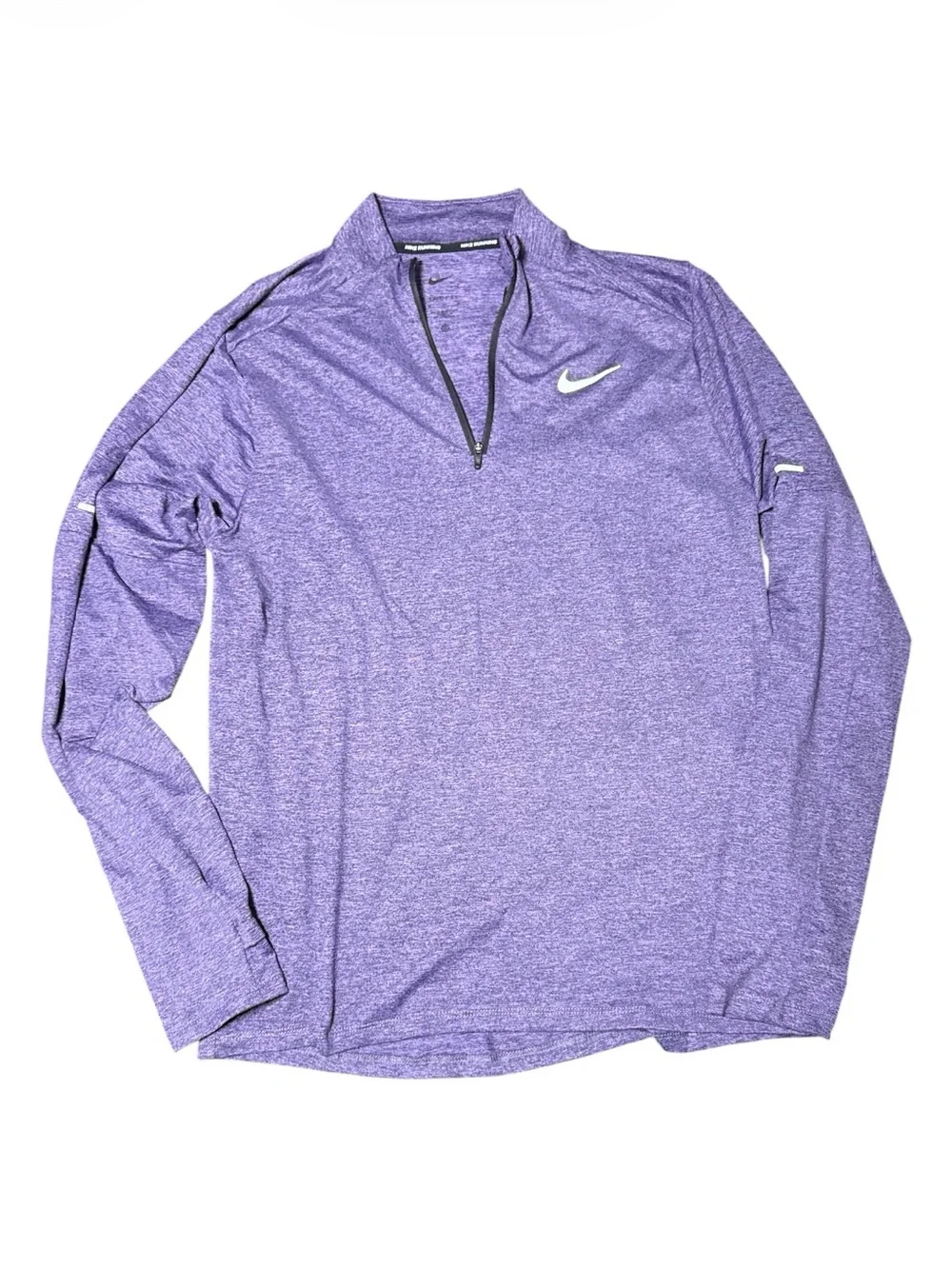 Nike Dri-FIT Element Men’s 1/4 Zip Running Top Purple Action Grape Size M